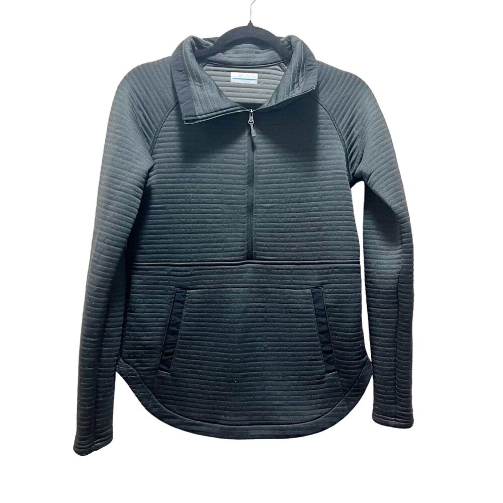 Columbia Women's Dark Gray Quarter Zip Lightweight Pullover Sweater Size XS